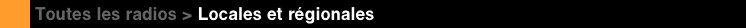 Radios locales et r�gionales