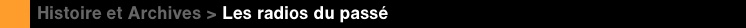 Les radios du passé