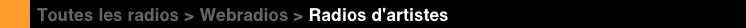 Webradios d'artistes