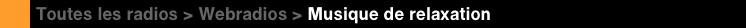 Webradios Musique de relaxation